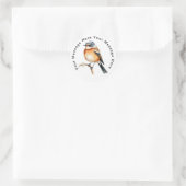 Sticker Rond Stonechat africain (Sac)