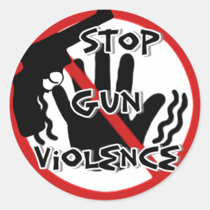 Sticker Rond Stop Gun Violence_Sticker