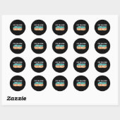 Sticker Rond Stop Pollution Plastic Sea De l'environnement Prot (Feuille)