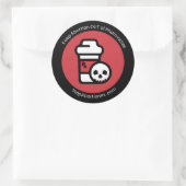 Sticker Rond StopAbortionRx 2" (Sac)