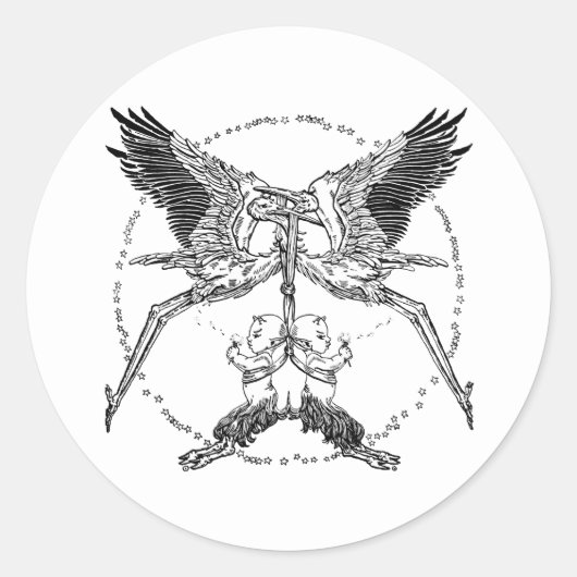 Sticker Rond Stores et Satyrs (Devant)