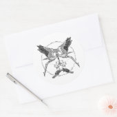 Sticker Rond Stores et Satyrs (Enveloppe)