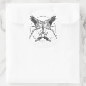 Sticker Rond Stores et Satyrs (Sac)