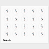 Sticker Rond Stork as Teacher (Feuille)