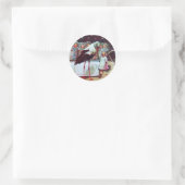 STICKER ROND STORK BÉBÉ GARÇON DOUCHE 3 (Sac)