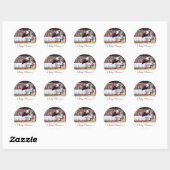 Sticker Rond STORK BÉBÉ GARÇON DOUCHE 3 blanc (Feuille)