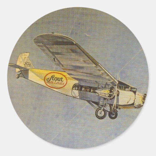 Sticker Rond Stout Airlines (Devant)