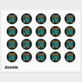 Sticker Rond Straight Into (Feuille)