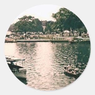 Sticker Rond Stratford-upon-Avon England 1986 snap-27111 jGibne