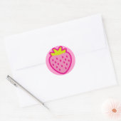 STICKER ROND STRAWBERRY (Enveloppe)