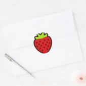STICKER ROND STRAWBERRY (Enveloppe)
