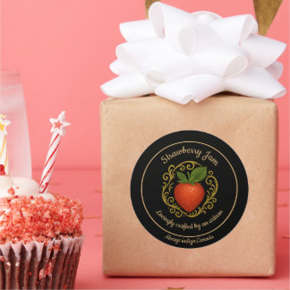 Sticker Rond Strawberry Morning – Gentle Artisan Label