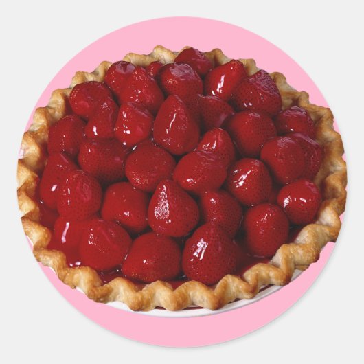 Sticker Rond Strawberry pie (Devant)