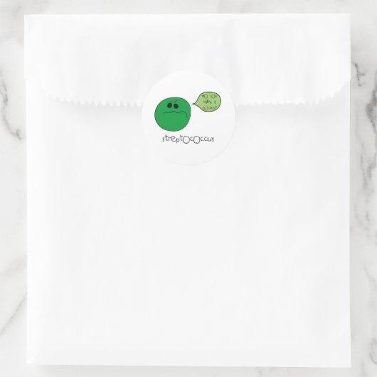 Sticker Rond Streptocoque (Sac)