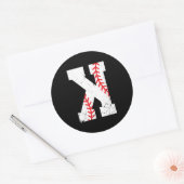 Sticker Rond Strikeout K (Enveloppe)