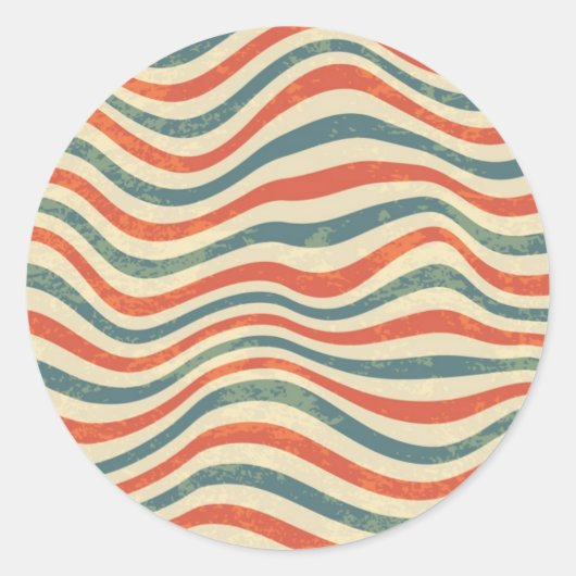 Sticker Rond Striped (Devant)