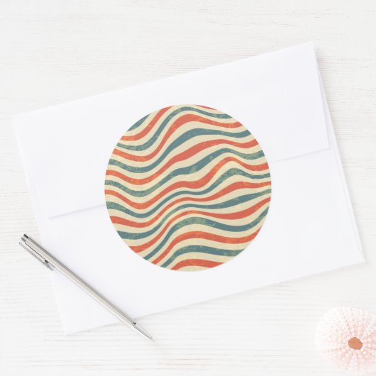 Sticker Rond Striped (Enveloppe)