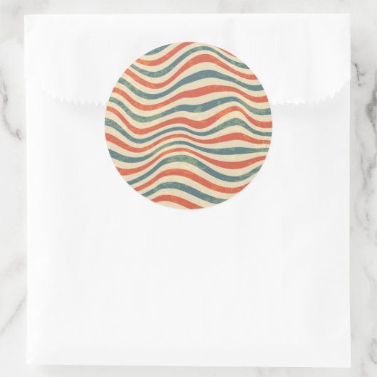 Sticker Rond Striped (Sac)