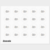Sticker Rond Strive for progress (Feuille)