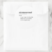 STICKER ROND STROMOSEXUEL (Sac)
