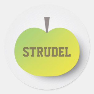 Sticker Rond Strudel aux pommes