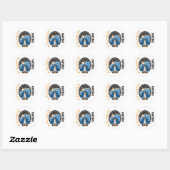 Sticker Rond STS 115 Atlantique (Feuille)