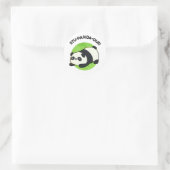 Sticker Rond Stu-panda-ous Funny Panda Pun (Sac)