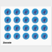 Sticker Rond Studio microphone (Feuille)