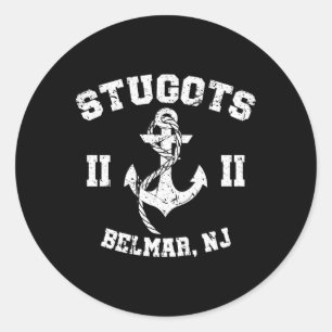 Sticker Rond Stugots Belmar Nj Ancre en état de détresse