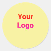 STICKER ROND STYLE CHIC SIMPLE MINIMAL MODERNE ÉLÉGANT (Devant)