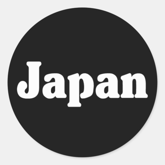 Sticker Rond Style classique japonais (Devant)