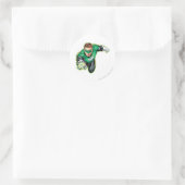 Sticker Rond Style comique - Bague devant (Sac)