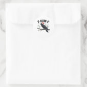 Sticker Rond Style créatif décontracté essentiel F Caw F (Sac)