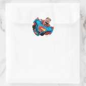 Sticker Rond Style de bande dessinée Superman (Sac)