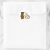 Sticker Rond Style de base Tiki Trader (Sac)