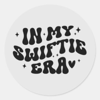 Sticker Rond style de police