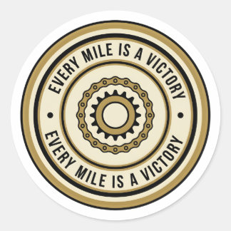 Sticker Rond Style de réalisation de distance de moto