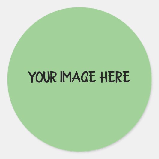 Sticker Rond STYLE DE TEXTE MINIMAL orange CLASSIQUE ROND (Devant)