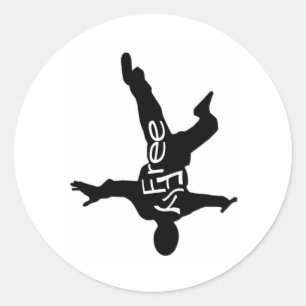 Sticker Rond Style FreeFly