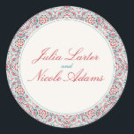 Sticker Rond Style géométrique Étincelles Mariage métallique en<br><div class="desc">Belle Invitation à célébrer des occasions spéciales et des festivals vient avec digital et E-invitation selon votre demande. Nous aimerions reproduire nos conceptions pour fabriquer plusieurs produits comme des cartes rsvp, des enveloppes étiquettes, et plus encore. La personnalisation est disponible pour l'impression sur demande à l'adresse info@shamaurcreatif@gmail.com. Vous êtes impatients...</div>