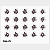 Sticker Rond Style Goth (Feuille)