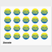 Sticker Rond Style graphique fort de Boston (Feuille)