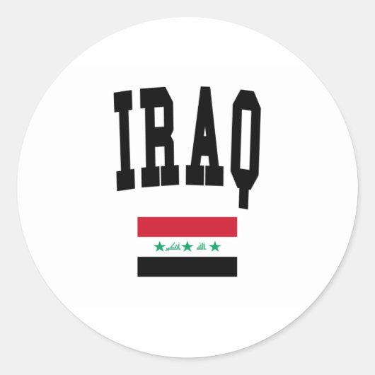 Sticker Rond Style Irak (Devant)