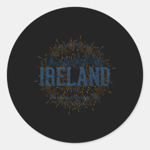 Sticker Rond Style Irlande