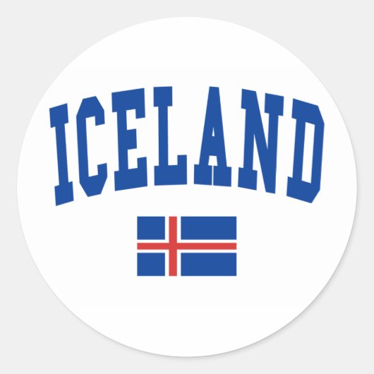 Sticker Rond Style Islande (Devant)