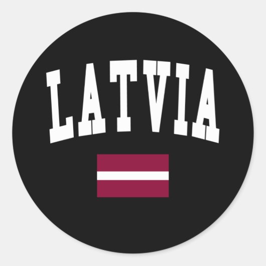 Sticker Rond Style Lettonie (Devant)