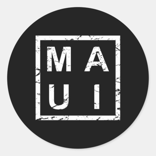 Sticker Rond Style Maui (Devant)