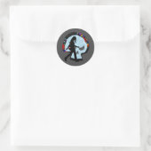 Sticker Rond Style mortel (Sac)