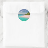 Sticker Rond style plage (Sac)