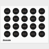 Sticker Rond Style Plage Imperial (Feuille)